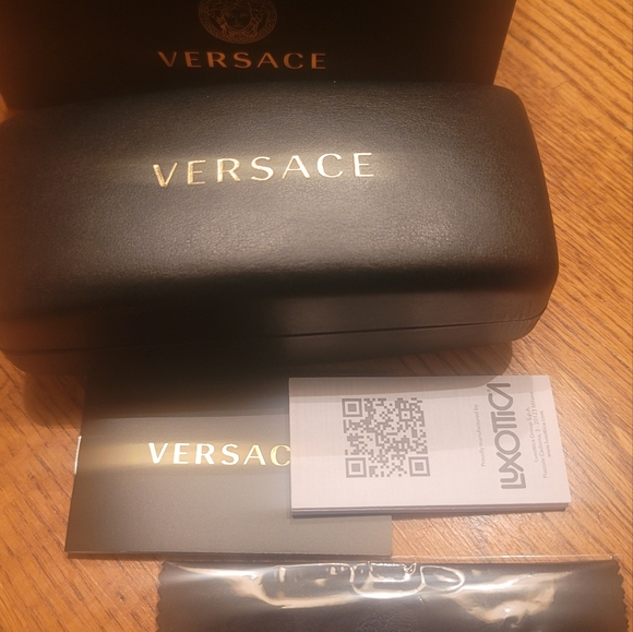 NWT Versace Red Gold Medusa Cat Eye Glasses Sunglasses - Picture 7 of 8